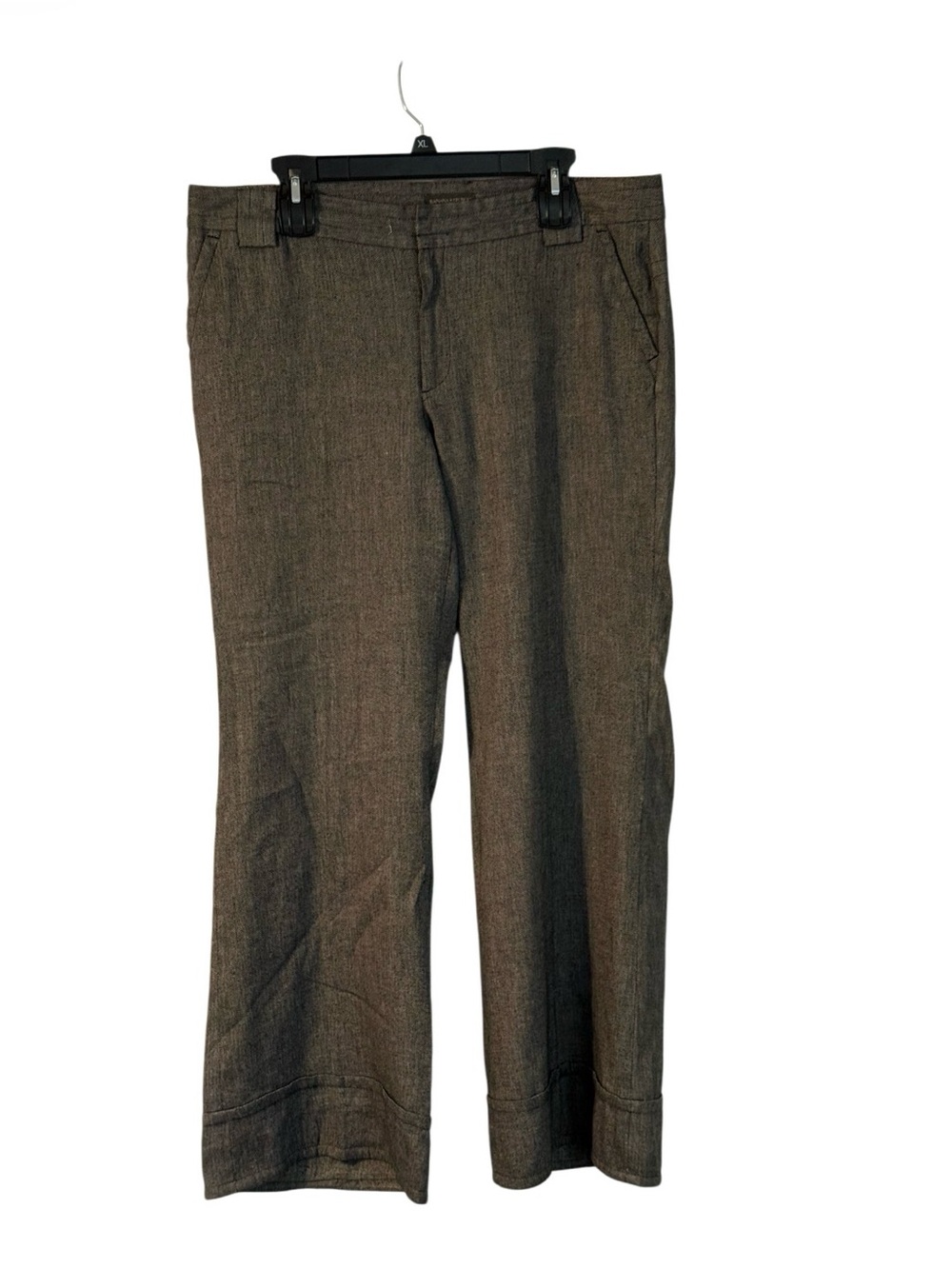 Banana Republic Linen Cotton Wide Leg Pants Size 14 Cropped Trouser - Picture 2 of 3